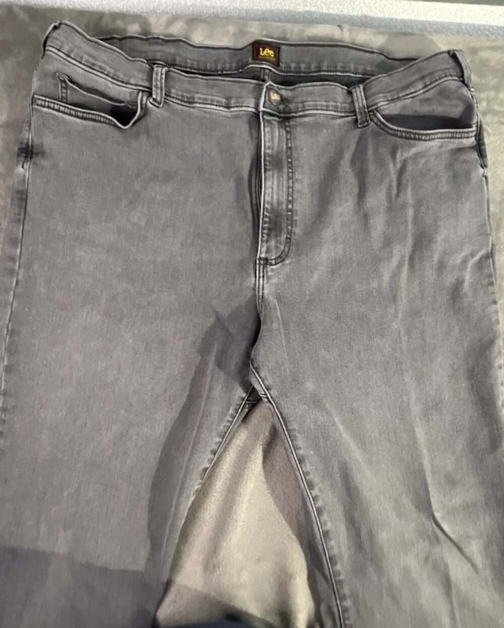 Lee Jeans Size 44x30 Gray Stretch Denim Pants